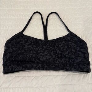 lululemon athletica Black Patterned Strappy Bralette